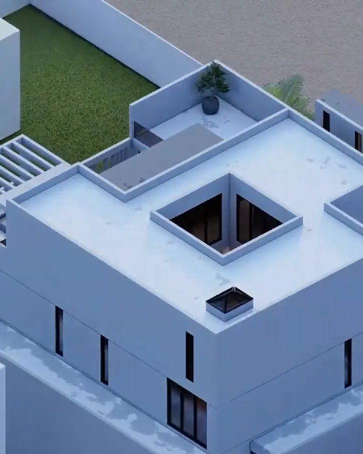 منظر عام لتصميم فيلا النعيم